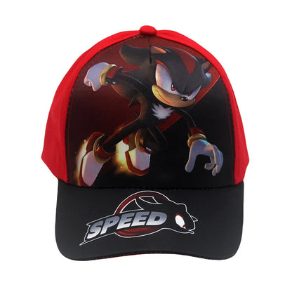 Najnowsza regulowana czapka baseballowa dla dzieci Sonic Print 48–54 cm z motywem anime Tails i Knuckles, czapka przeciwsłoneczna z motywem cienia, niebieski jeż, czapka dla niemowląt na świeżym powietrzu, prezent