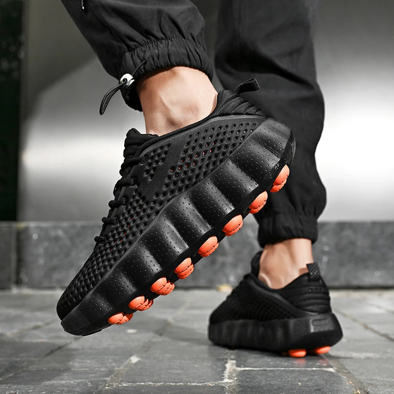 Brand Men Casual Shoes Thick Sole Soft Fashion Sneakers Summer Breathable Male Walking Shoes Zapatillas Hombre 88217 Mens Shoes