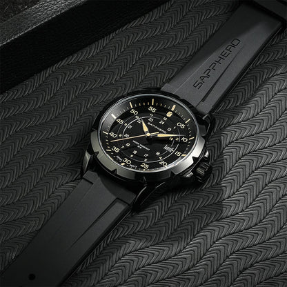 SAPPHERO herenhorloge – Luxe quartzhorloge, waterdicht tot 50 m, voorzien van een geïmporteerd uurwerk en een roestvrijstalen kast – Een ideaal cadeau-idee voor mannen.