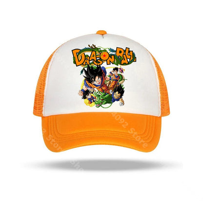 Dragon Ball-baseballkasketter med anime-figurer, solhat til børn og voksne, sommerhatte, åndbare, afslappede hatte, justerbare kasketter med skygge, gaver