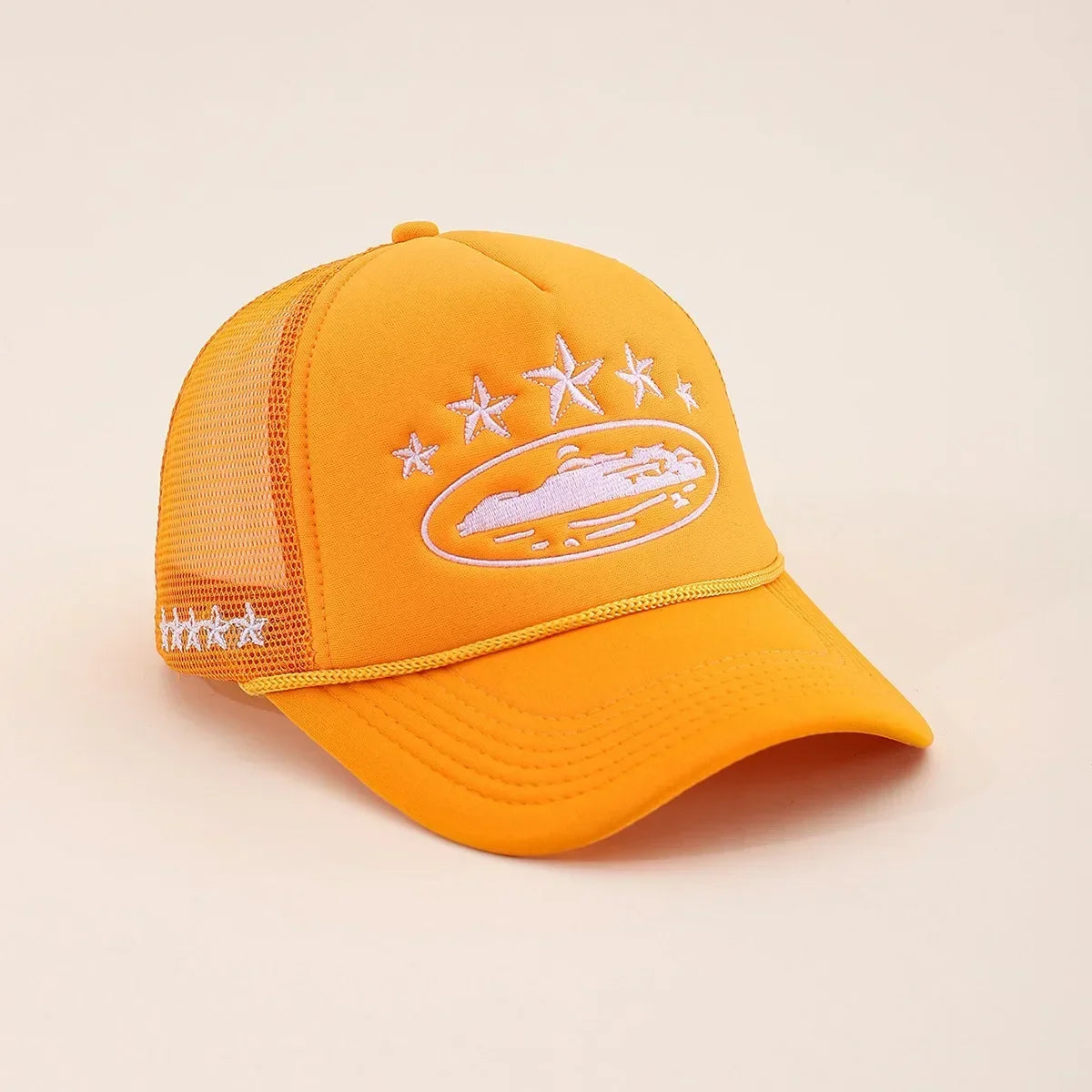 Unisex Men Women Cap Pentagram Embroidery Baseball Net Caps Spring Summer Outdoor Adjustable Casual Hats Sunscreen Hat