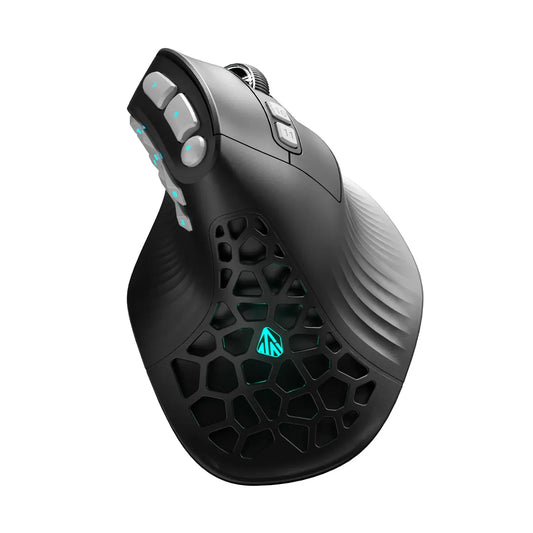 SOLAKAKA E9 Pro MMO verticale muis PAW3395-sensor 1000mAh batterij 45° verticale grip ergonomische muis 8k gamingmuis