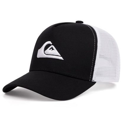 Simple symbol triangle Surfing Embroidery outdoors  baseball cap Summer breathability Hip hop mesh cap trucker hat