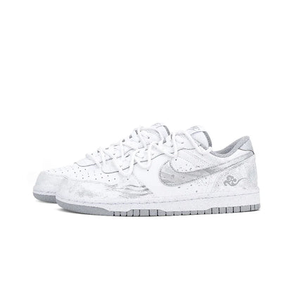 Custom Sneakers Nike Big "Wa An Ta Yun"  High-Street Retro  Chinese Ink Wash Style  Low-Top Unisex Skate Shoes