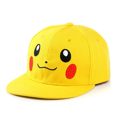 Pokemon Baseball Cap Pikachu Hat Pokemon Cosplay Hip Hop Cap for Girl Boy Children kids Anime Figures Toy Gift Cartoon Hat