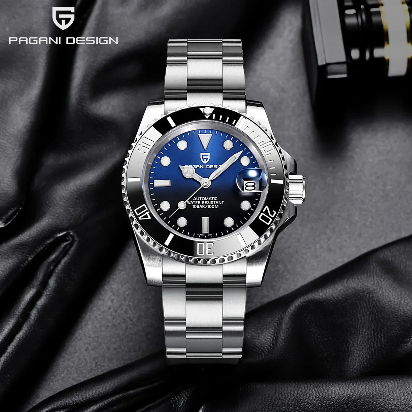PAGANI DESIGN Men's Automatic Mechanical Watch PD1661 8215 Dive Stainless Steel Waterproof Clock Sapphire Reloj Hombre