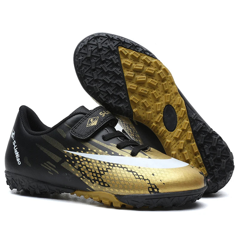 Personality Stylish And Comfortable Boys Girls Training Game Sneakers Indoor Outdoor Lawn Youth Student Soccer Shoes 29-39#