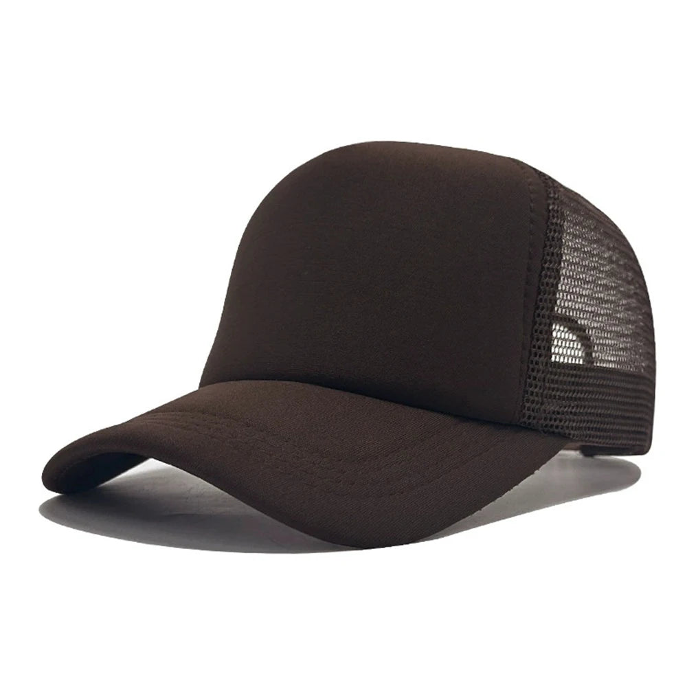 Czapka unisex, casualowa, gładka, z siateczki, czapka baseballowa z regulowanym zapięciem typu snapback dla kobiet i mężczyzn, czapka w stylu hip-hopowym, czapka typu trucker, czapka w stylu streetwear, czapka typu „dad hat”