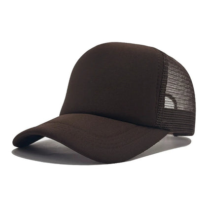 Czapka unisex, casualowa, gładka, z siateczki, czapka baseballowa z regulowanym zapięciem typu snapback dla kobiet i mężczyzn, czapka w stylu hip-hopowym, czapka typu trucker, czapka w stylu streetwear, czapka typu „dad hat”