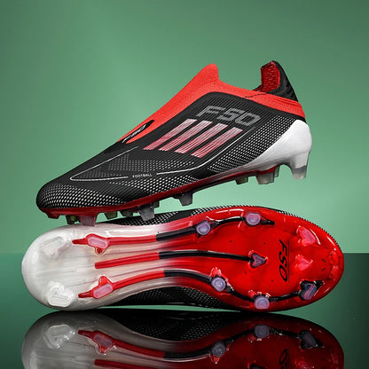 Nouvelles chaussures de football pour hommes, crampons de sport d'extérieur pour garçons et adultes, bottes de football d'entraînement respirantes, antidérapantes, à crampons longs, confortables