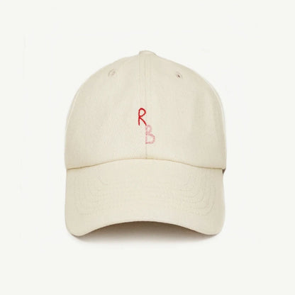 Casual Monogram Cotton Baseball Cap for Men and Women Hand-Dyed Soft Fabric Dad Hat with Hand-Embroidered Letters