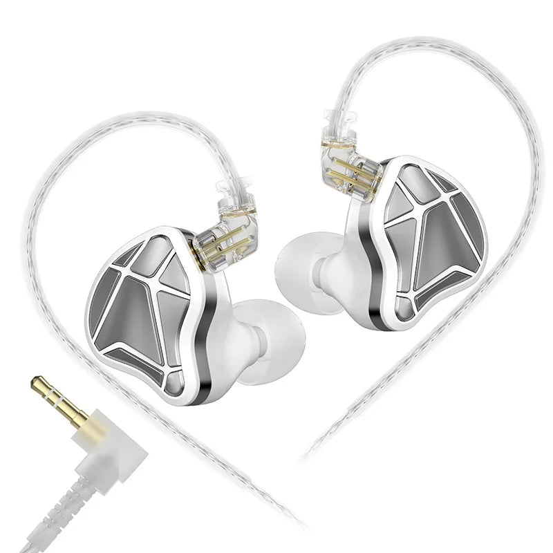 KZ Axas Gaming Earbuds Wired IEM HiFi Bass Headphones with Microphone, FPS Gaming Earphones, KZ Axas In-Ear Monitor Earbuds for PC Mobile & Console Gaming