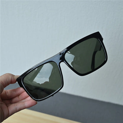 Vazrobe 165mm Oversized Black Polarized Sunglasses Men Large Huge Sun Glasses for Male Flat Top Steampunk Big Large Face