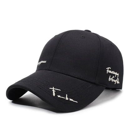 Deep-Top Large-Brim Baseball Cap for Women, 2026 New Style, Face-Slimming, Wide Brim, Summer Sun Protection Hat, Embroidered Letters, Fashionable for Men