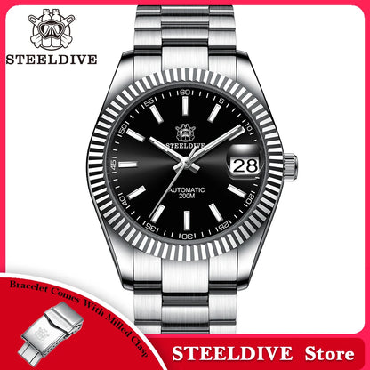 Steeldive SD1933 New Arrival 39MM Stainless Steel Case Sapphire Glass NH35 Automatic Dive Watch with Date