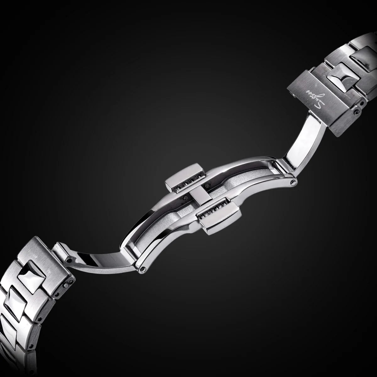 Reloj de hombre Sugess automático mecánico, movimiento Miyota 9015, esfera MOP, luminoso, resistente al agua 5bar, brazalete de lujo S466