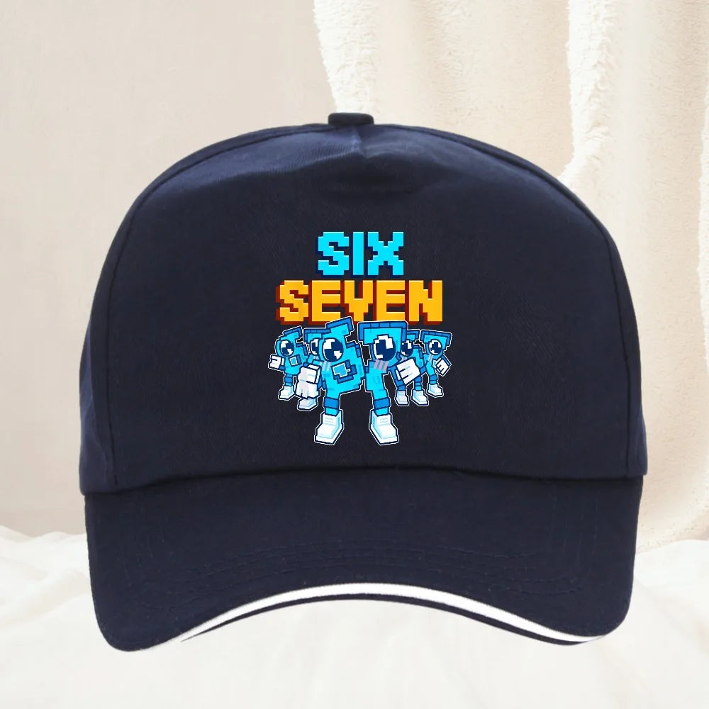 Meme 67 Six Seven 6 7 Italian Brainrot Baseballkappe Herren Trucker-Cap Frühjahr Freizeit Outdoor Fitness Sonnenvisier Snapback-Kappe
