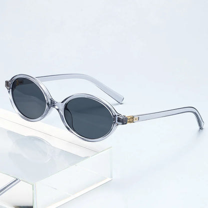 Small Fashion Oval Leopard Sunglasses Women Lovely Ins No Makeup Anti Blue Light Glasses Cute Decorative Computer Glasses 선글라