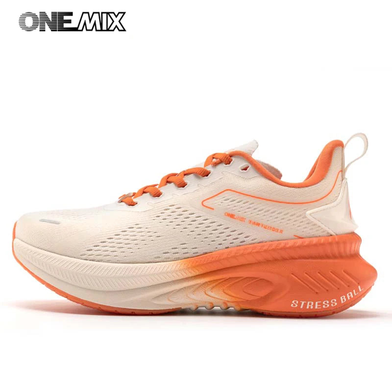 ONEMIX New Style Autumn Winter Men's Running Shoes Outdoor Jogging Cushioning Breathable Lightweight Elastic Sports Sneakers