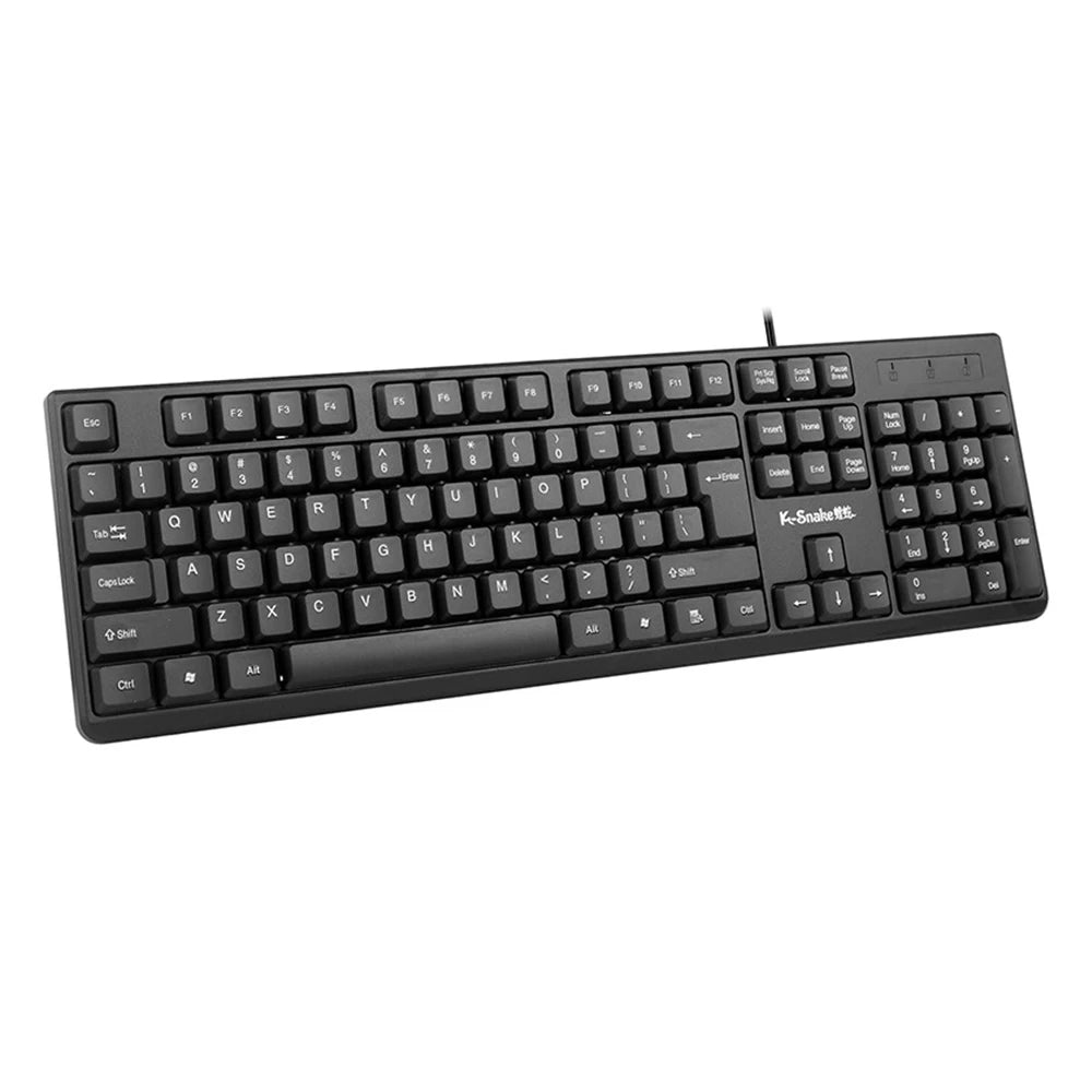 Nuevo teclado USB con cable para PC, ordenador portátil, con ratón óptico con cable para Windows, Mac OS, ordenador de escritorio y laptop PC