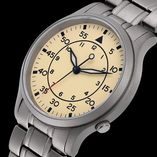 BERNY Titanium Men Wristwatch AR Coat Sapphire Fashion Wristwatch Luminous VH31 Ultra-thin Quartz Watch Waterproof 5ATM Watches