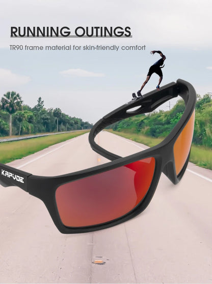 Kapvoe Fishing Sunglasses Polarized Sunglasses for Men Hiking Eyewear UV400 Lens Glasses Glasses HD Lens Outdoor Sunglasses 2026