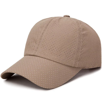 New Women Men Quick-Drying Spring Summer Baseball Cap Solid Breathable Snapback Hat Casual Fishing Sun Cap Hat For Women Men