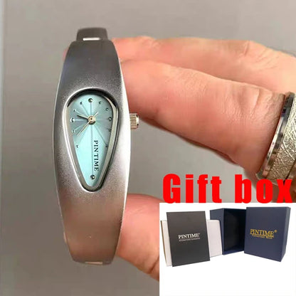 y2k watch shaped teardrop bracelet watch female couple light luxury senior sense of antique wind Gift Ladies' Quartz Wristwatch