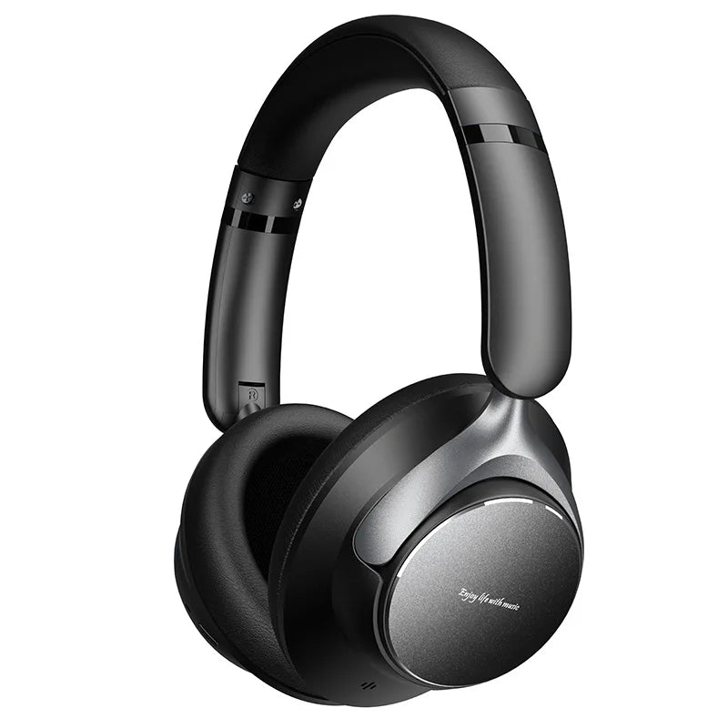 Casque sans fil Bluetooth 5.4 avec ANC, mode basses ULT, autonomie de 50 heures, design pliable pour les voyages et le bureau