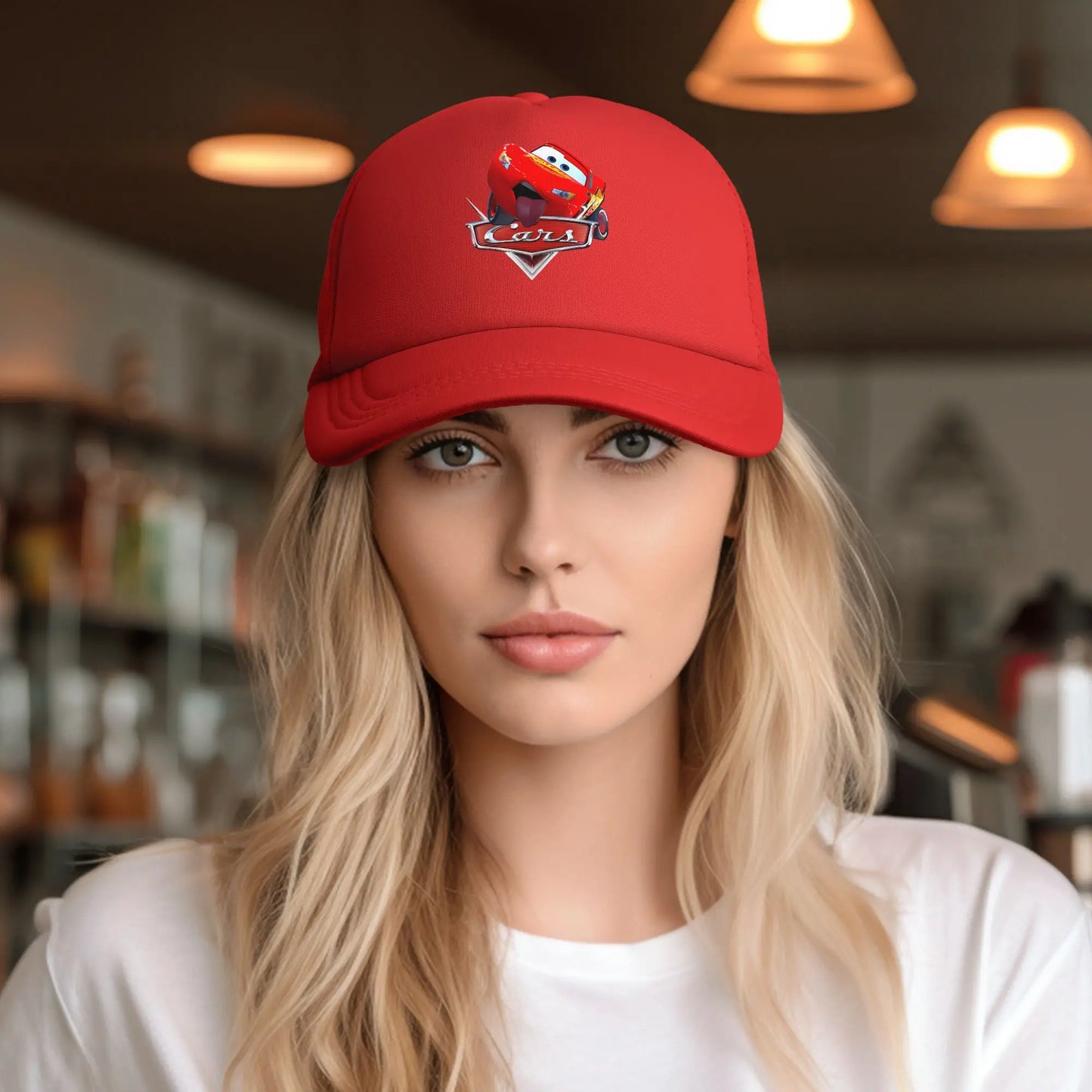 Cars Mcqueens Mesh Baseball Cap Unisex Hip-Hop Trucker Hat  Adjustable Snapback Caps Dad Hat Summer Trucker Hats