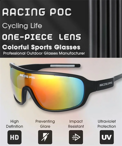 RACING POC New Bike Glasses MTB Goggles Cycling Sunglasses UV Protection Lightweight Sports Eyewear for Men Women Outdoor Riding