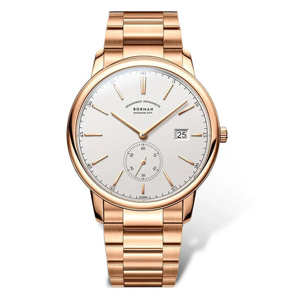 BORMAN BM3817 TOP Watch New 42 Luxury Men's Automatic Mechanical Watches Sapphire Ultra-thin 50M Waterproof Sub Dial Clocks