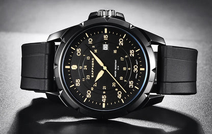 SAPPHERO herenhorloge – Luxe quartzhorloge, waterdicht tot 50 m, voorzien van een geïmporteerd uurwerk en een roestvrijstalen kast – Een ideaal cadeau-idee voor mannen.