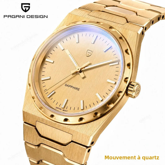 PAGANI DESIGN 2026 New 7mm Fashion Men's V2 Quartz Watch 10Bar Waterproof Stainless Steel Sapphire C3 reloj hombre Watches male