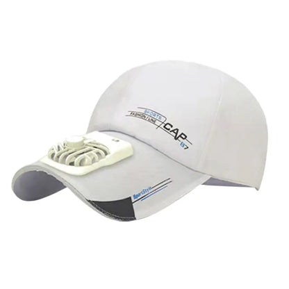 Kasket med ventilator Sommer USB-opladelig køleventilator Baseballkasket Udendørs golf solbeskyttelse 2 hastigheder Justerbar kasket med skygge Vandrekasket med ventilator