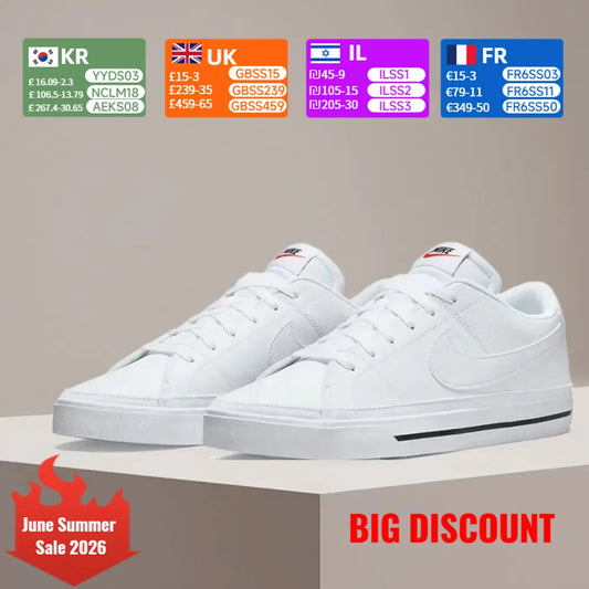 Nike Court Legacy Sneakers – klassisk komfort, dämpning, halkskydd, slitstark vardagssko DH3162-101