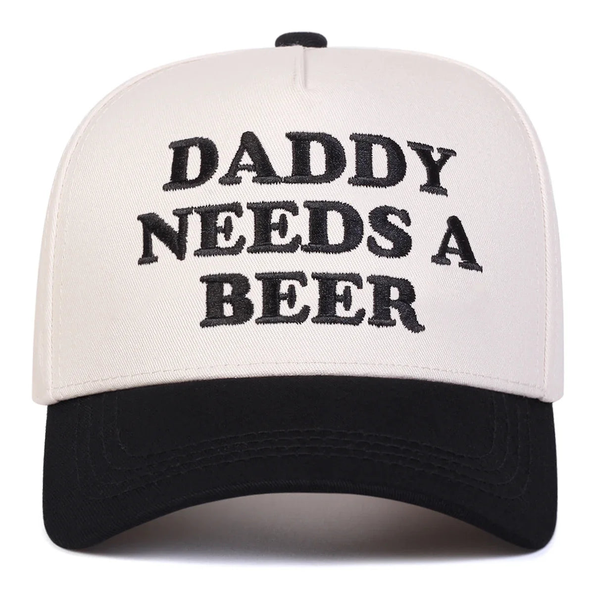 Czapki z daszkiem unisex z haftem „DADDY NEEDS A BEER” – wiosna, jesień, na świeżym powietrzu, regulowane, codzienne, czapki chroniące przed słońcem, czapki sportowe
