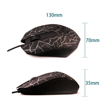 2400 DPI USB Wired Mouse Gaming Mouse LED Backlit Professional Gamer Mice Ergonomic Computer Mouse for PC Laptop Macbook