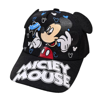 Disney Minnie Mickey Anime Peripheral Cotton Polyester Baseball Cap Figure Cartoon Peaked Cap Dress Up Kid's Birthday Gifts
