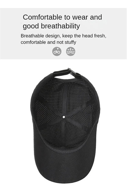 Summer Breathable Mesh Quick Drying Men Women's Baseball Cap Outdoor Sports Travel Fishing Climbing Cycling Runnning Hat