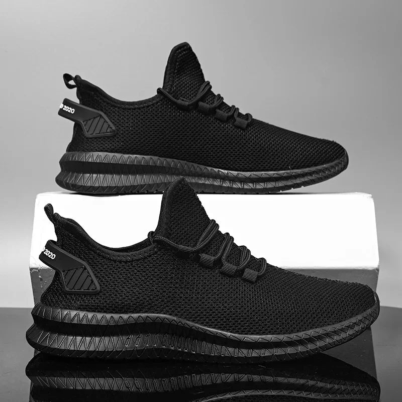 Adidași casual antiderapanti pentru bărbați, respirabili, pentru jogging, antrenament, drumeții, sport și alergare în aer liber, din tricot țesut, cu șireturi