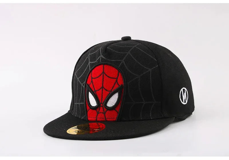 Anime Cartoon Spiderman Hats for Kids Toddler Baby Baseball Cap Spring Summer Children's Snapback Hip Hop Adjustable Caps