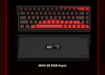 Teclado gaming FGG MAD60 RGB de eixo magnético, dedicado a jogos, com teclas totalmente hot-swap, resposta rápida e personalização de entrada de gama