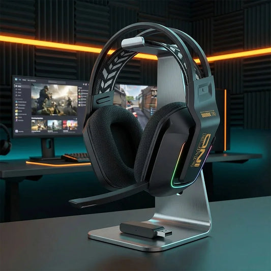 ONIKUMA GT808 Wireless Gaming Headset with 45dB Active Noise Cancelling, Hi-Res Audio, 2.4GHz, Bluetooth 5.3, Wired, 60H Battery for PC, PS5 & Switch