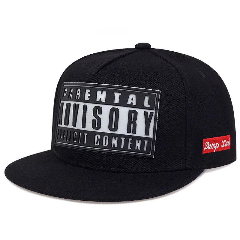 Cappellino da baseball a tesa piatta del marchio Tide per coppia, versione coreana, cappellino di tendenza con stampa offset, cappellino da strada, cappellino con lettere per protezione solare