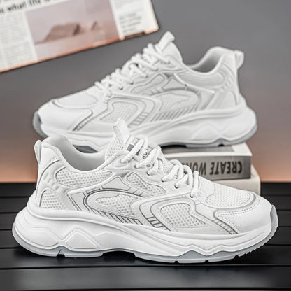 Ténis casuais de corrida para homem, primavera/verão, sola macia, antiderrapantes, respiráveis, para corrida ao ar livre, sapatos desportivos Joker para jovens