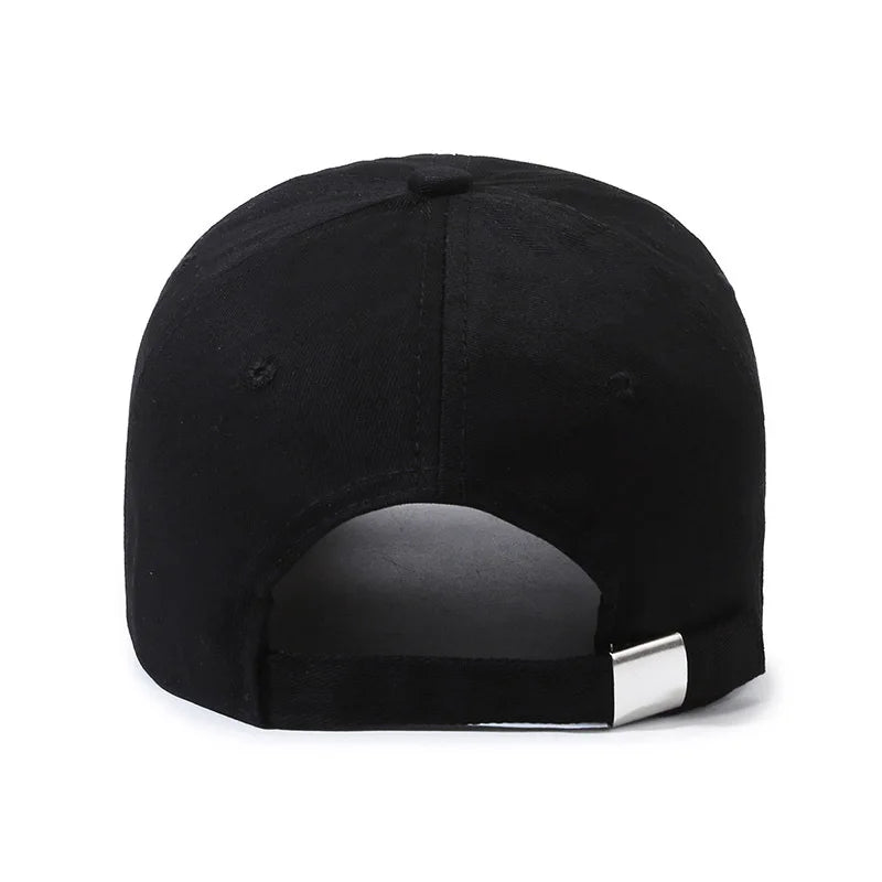 Broderad baseballkeps med mjukt skärm, dam-, sport- och herrmodell, unisex