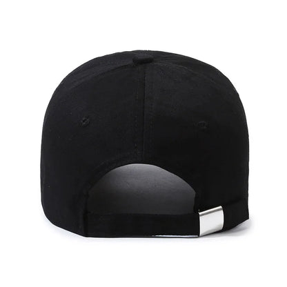 Broderad baseballkeps med mjukt skärm, dam-, sport- och herrmodell, unisex