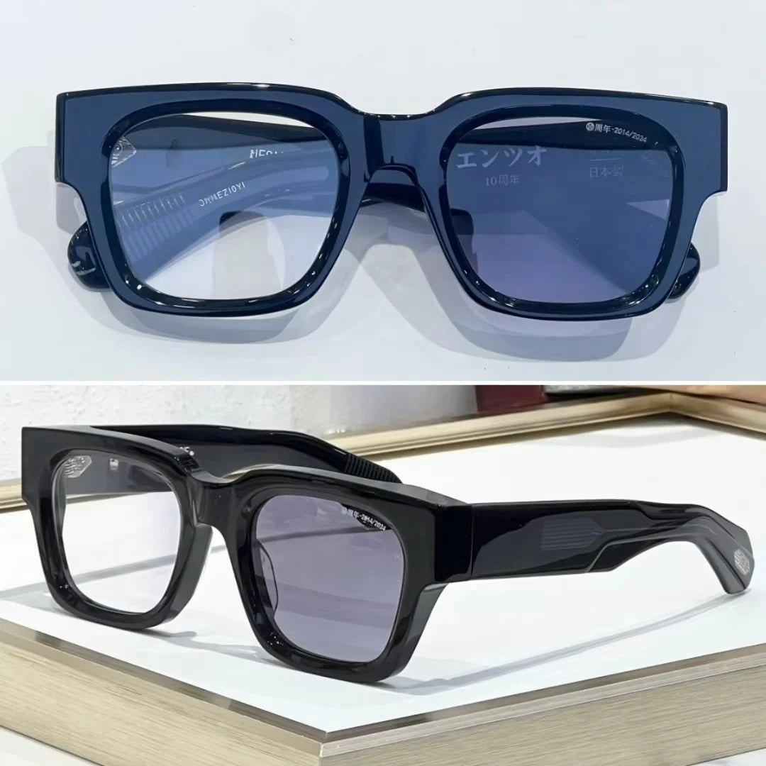 ENZO EPOXY 10th Anniversary Edition Large 51 Size Frame Red Turtle Shell Green Handcrafted Japanese Sunglasses