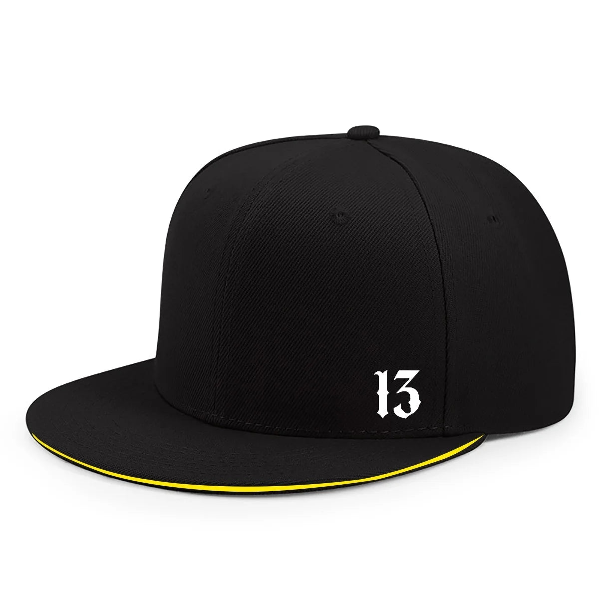 Both Men's And Women's Printed Digital 13 Breathable Flat Brim Hat Suitable For All Seasons Fashionable Versatile Baseball Cap